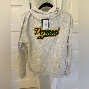 NWT Ouray University of Vermont UVM Hoodie Sweatshirt Size M Vintage Lettering